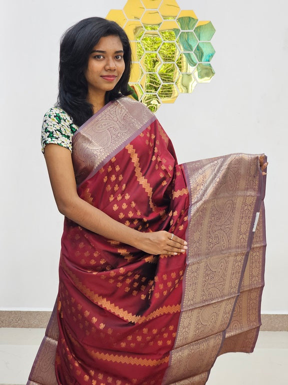 Kanchipuram Blended Fancy Bridal Silk Saree 032