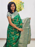 Kanchipuram Blended Fancy Bridal Silk Saree 036