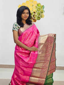 Kanchipuram Blended Fancy Bridal Silk Saree 039