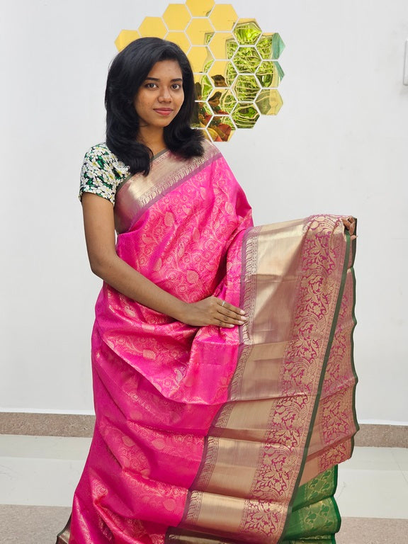 Kanchipuram Blended Fancy Bridal Silk Saree 039