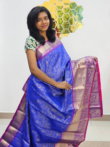 Kanchipuram Blended Fancy Bridal Silk Saree 040