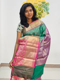 Kanchipuram Blended Fancy Bridal Silk Saree 042