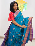 Kanchipuram Blended Fancy Bridal Silk Saree 137