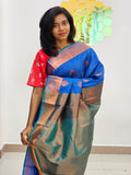 Kanchipuram Blended Fancy Bridal Silk Saree 140