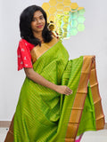 Kanchipuram Blended Fancy Bridal Silk Saree 156