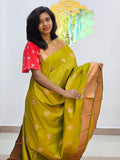 Kanchipuram Blended Fancy Bridal Silk Saree 171