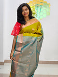 Kanchipuram Blended Fancy Bridal Silk Saree 171