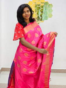 Kanchipuram Blended Fancy Bridal Silk Saree 197