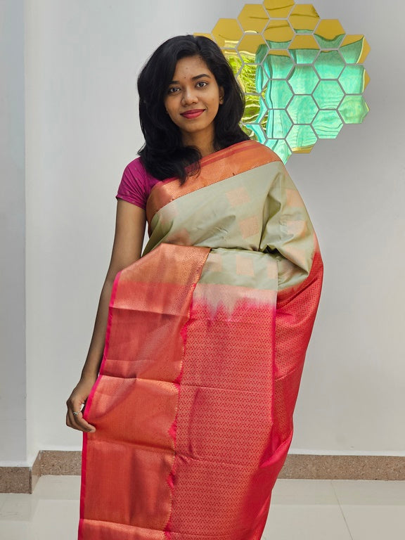 Kanchipuram Blended Mini Bridal Silk Sarees 076
