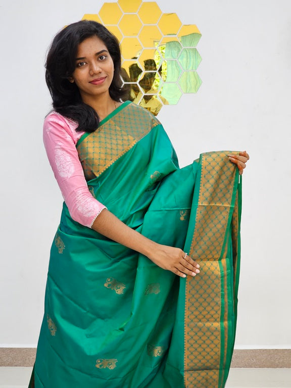 Kanchipuram Blended Fancy Silk Saree 331