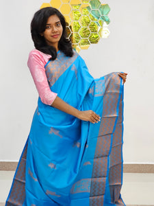 Kanchipuram Blended Fancy Silk Saree 338