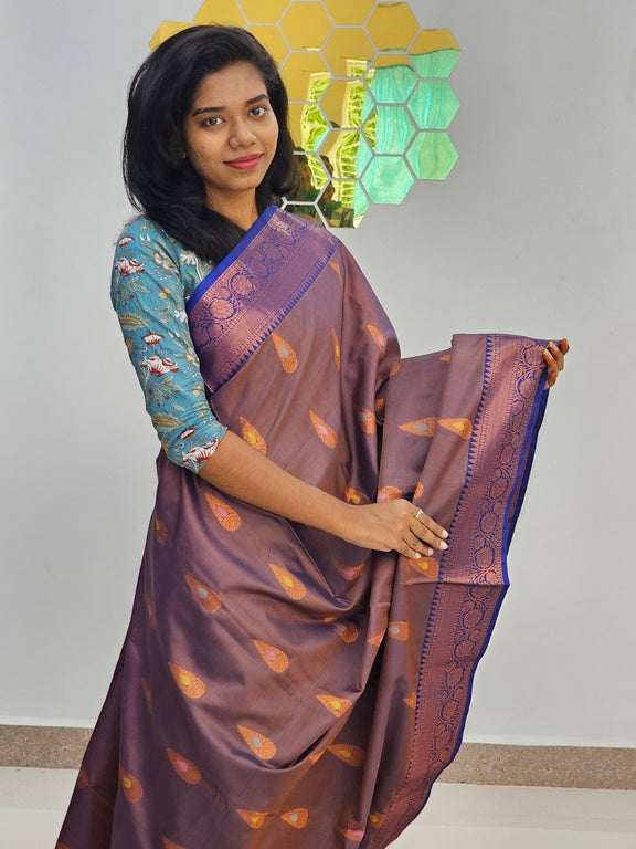 Kanchipuram Blended Fancy Silk Saree 373