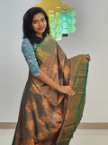 Kanchipuram Blended Fancy Silk Saree 374