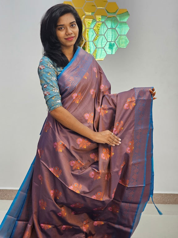 Kanchipuram Blended Fancy Silk Saree 402