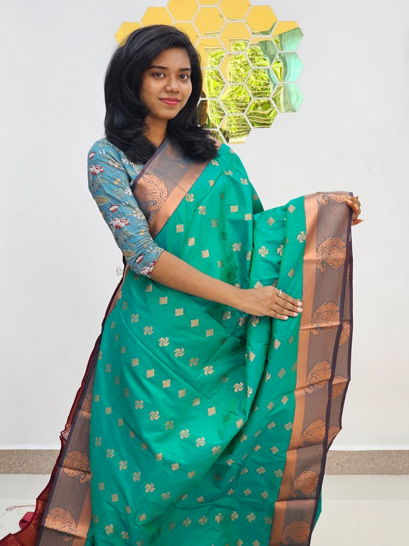 Kanchipuram Blended Fancy Silk Saree 408