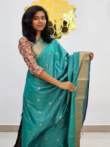 Kanchipuram Blended Fancy Silk Saree 497