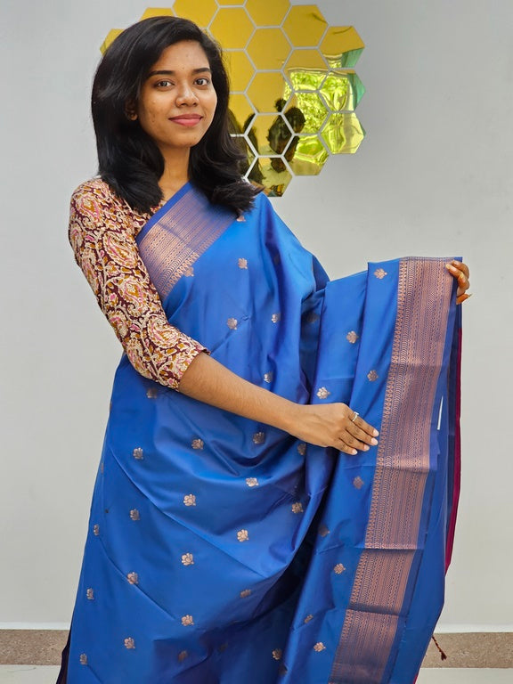 Kanchipuram Blended Fancy Silk Saree 498