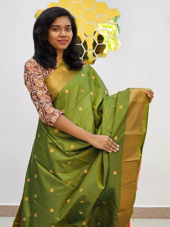 Kanchipuram Blended Fancy Silk Saree 499