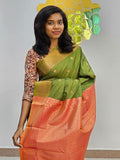 Kanchipuram Blended Fancy Silk Saree 499