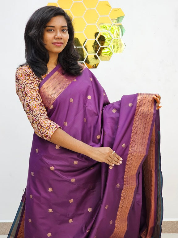 Kanchipuram Blended Fancy Silk Saree 503