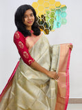 Kanchipuram Blended Fancy Tissue Silk Saree 679