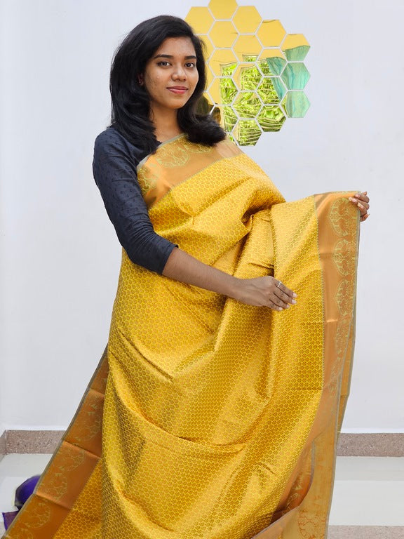 Kanchipuram Blended Mini Bridal Silk Saree 863