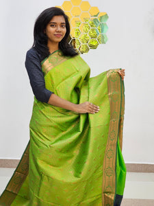 Kanchipuram Blended Mini Bridal Silk Saree 864