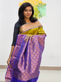 Kanchipuram Blended Mini Bridal Silk Saree 866