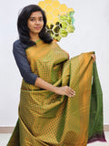 Kanchipuram Blended Mini Bridal Silk Saree 875