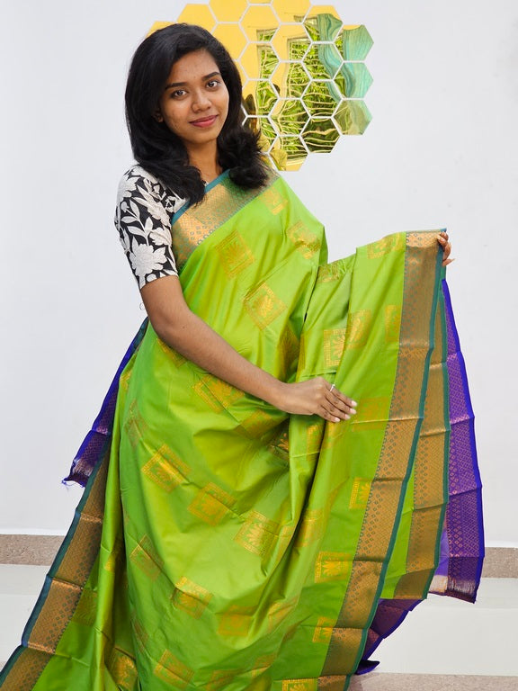 Kanchipuram Blended Fancy Silk Saree 940