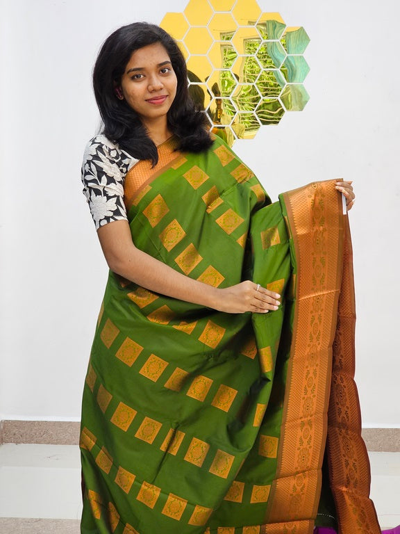 Kanchipuram Blended Fancy Silk Saree 942