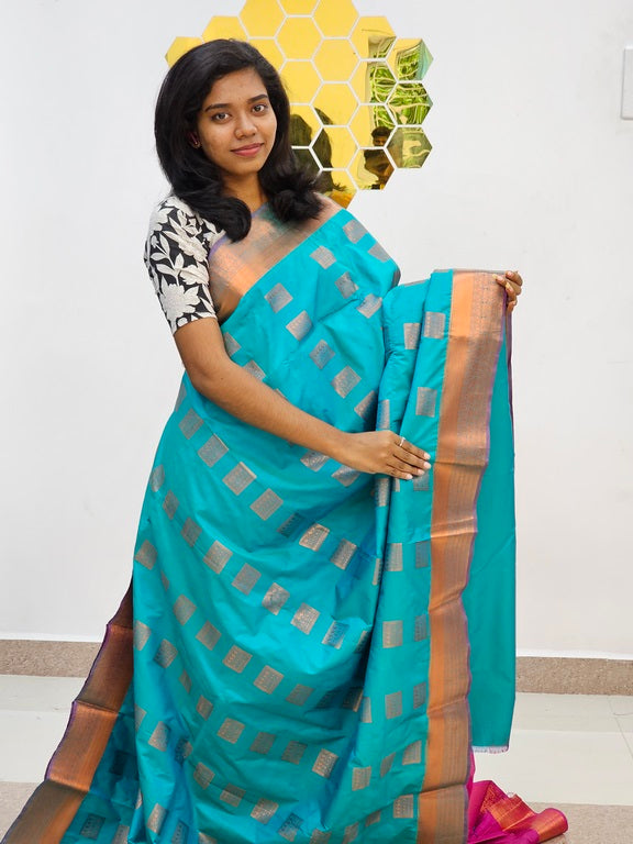 Kanchipuram Blended Fancy Silk Saree 952