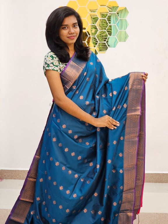 Kanchipuram Blended Fancy Silk Saree 1054