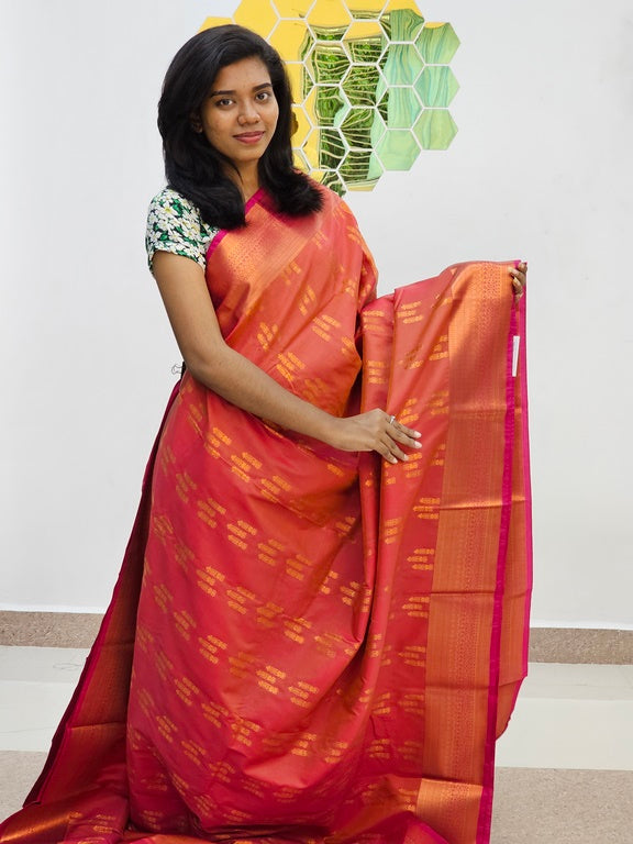 Kanchipuram Blended Fancy Silk Saree 1055