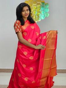 Kanchipuram Blended New Mini Fancy Silk Saree 002