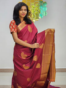 Kanchipuram Blended New Mini Fancy Silk Saree 004