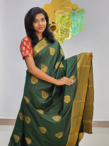 Kanchipuram Blended New Mini Fancy Silk Saree 007