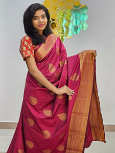 Kanchipuram Blended New Mini Fancy Silk Saree 008