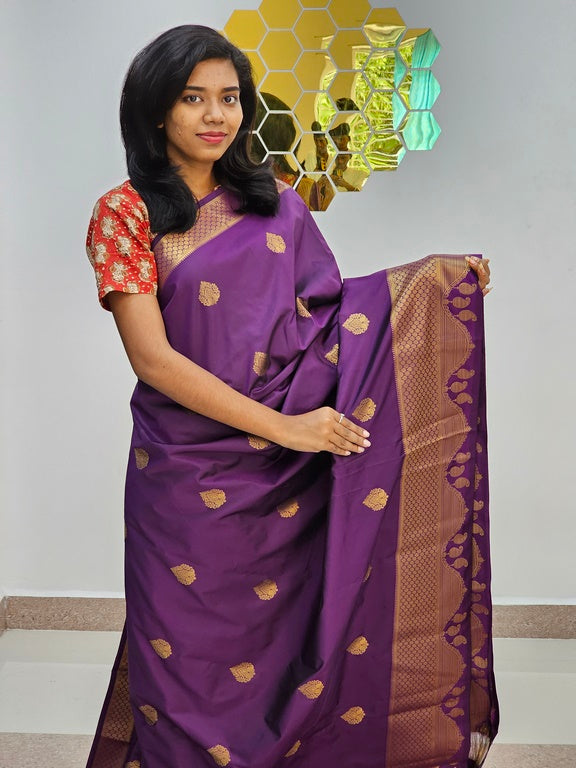 Kanchipuram Blended New Mini Fancy Silk Saree 009