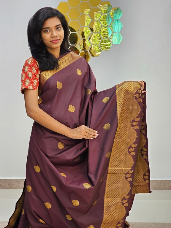 Kanchipuram Blended New Mini Fancy Silk Saree 012