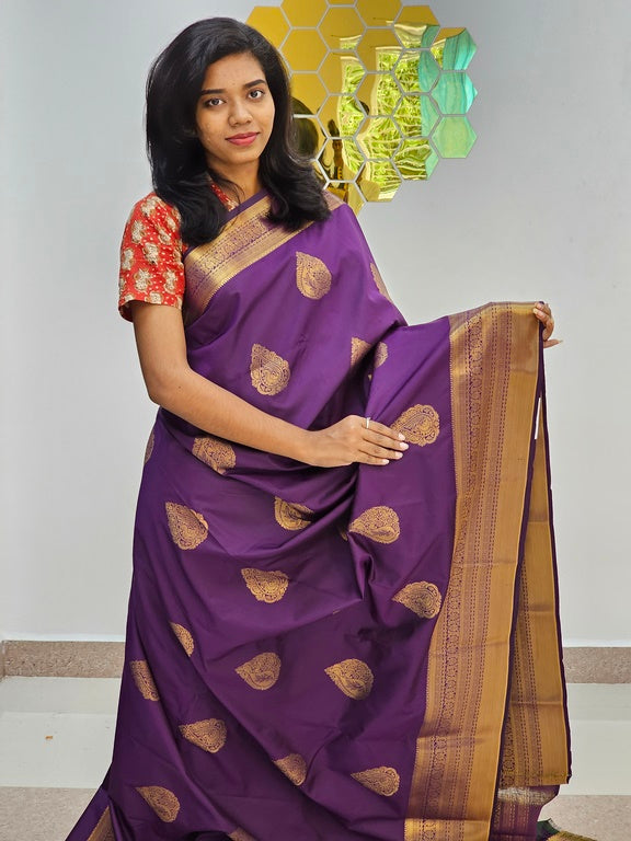 Kanchipuram Blended New Mini Fancy Silk Saree 016