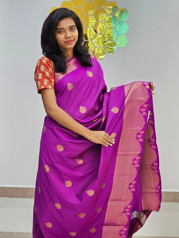 Kanchipuram Blended New Mini Fancy Silk Saree 017