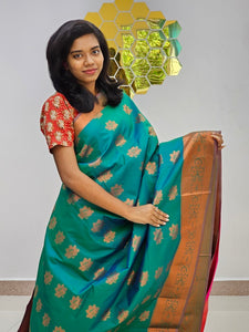 Kanchipuram Blended New Mini Fancy Silk Saree 027