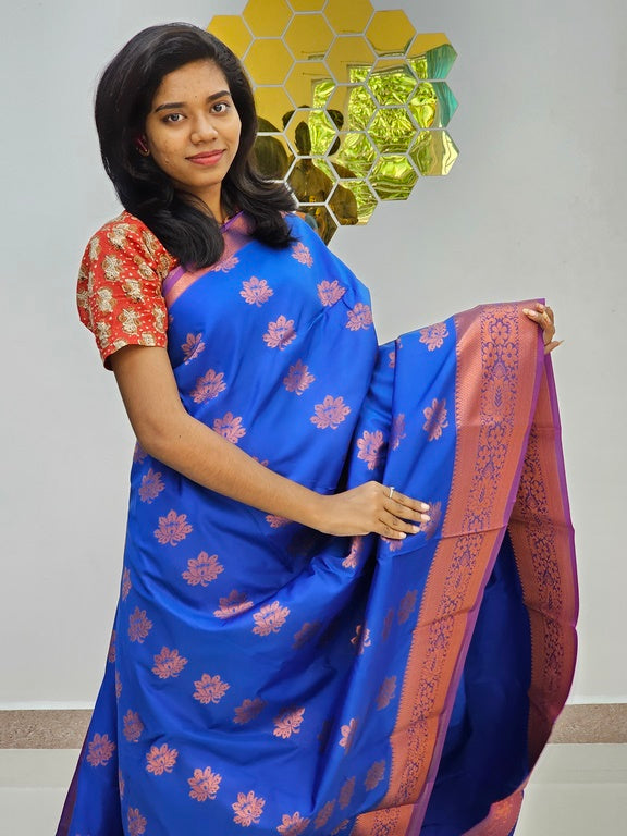 Kanchipuram Blended New Mini Fancy Silk Saree 028