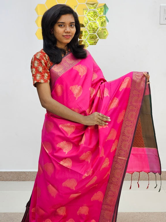 Kanchipuram Blended Fancy Silk Saree 1075