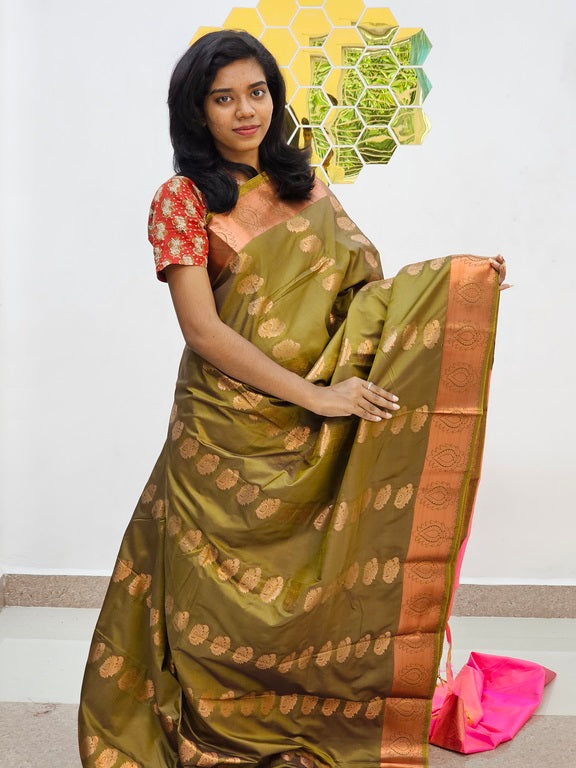 Kanchipuram Blended Fancy Silk Saree 1090