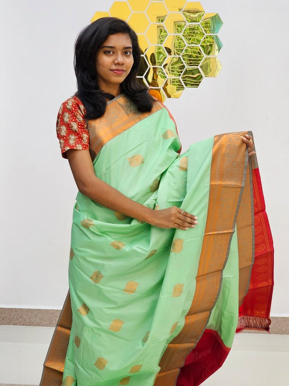 Kanchipuram Blended Fancy Silk Saree 1096