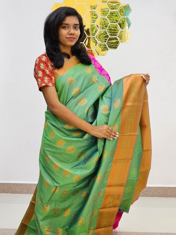 Kanchipuram Blended Fancy Silk Saree 1099