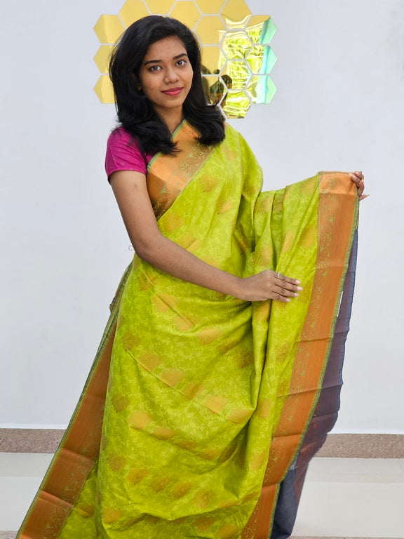 Kanchipuram Blended Fancy Silk Saree 1112