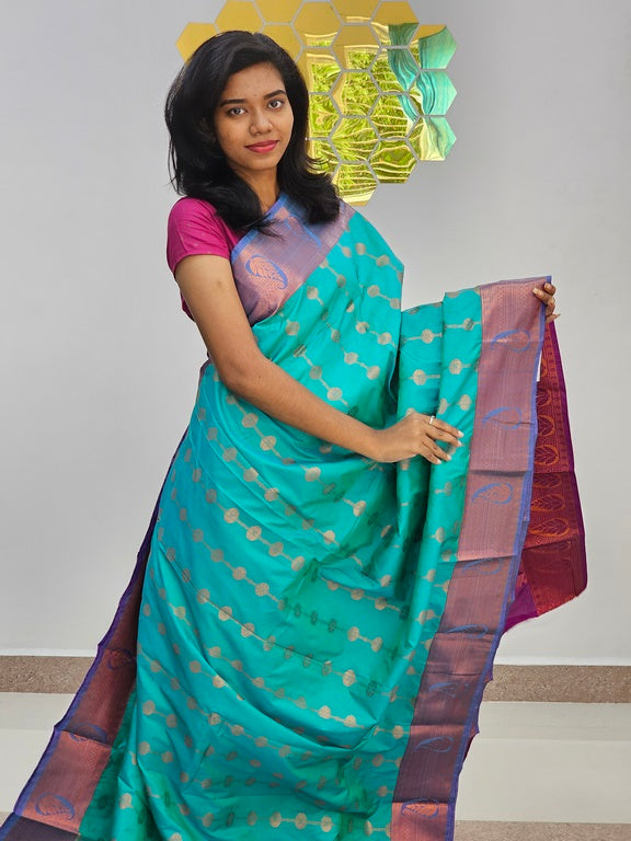 Kanchipuram Blended Fancy Silk Saree 1118